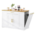 Moasis 53 pouces, îlot de cuisine roulant, armoire de rangement, chariot de cuisine mobile portable