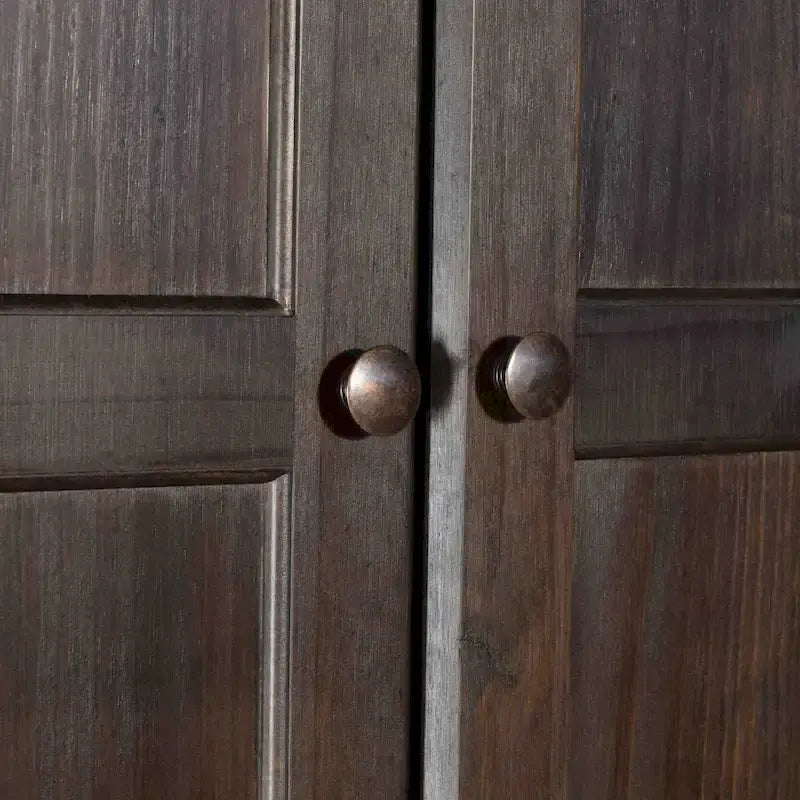 Armoire 2 portes en bois massif - 41x72x22