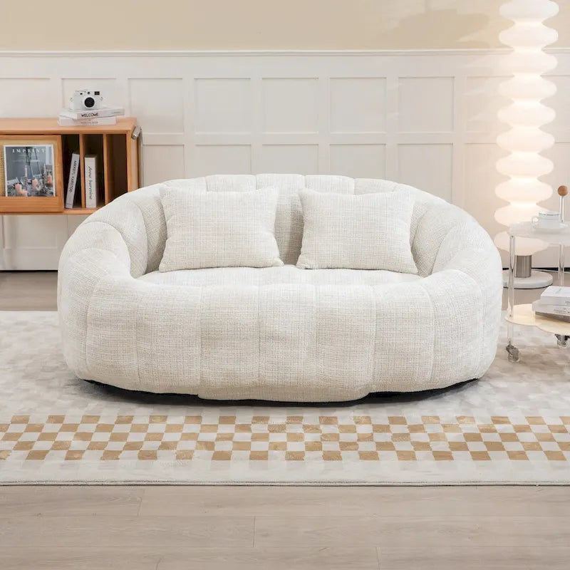 Fauteuil poire paresseux en chenille