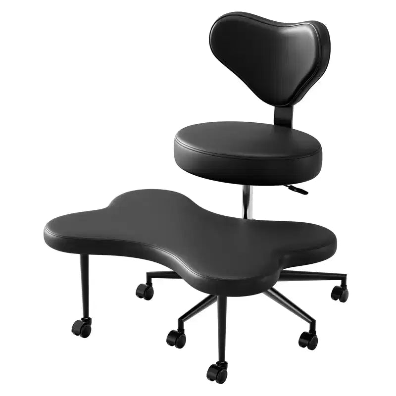 Chaise de bureau ergonomique Pinmoco Criss Cross, Chaise de méditation réglable en hauteur, Pivotante à 360°, Support lombaire, Chaise de travail et de bureau, Chaise TDAH