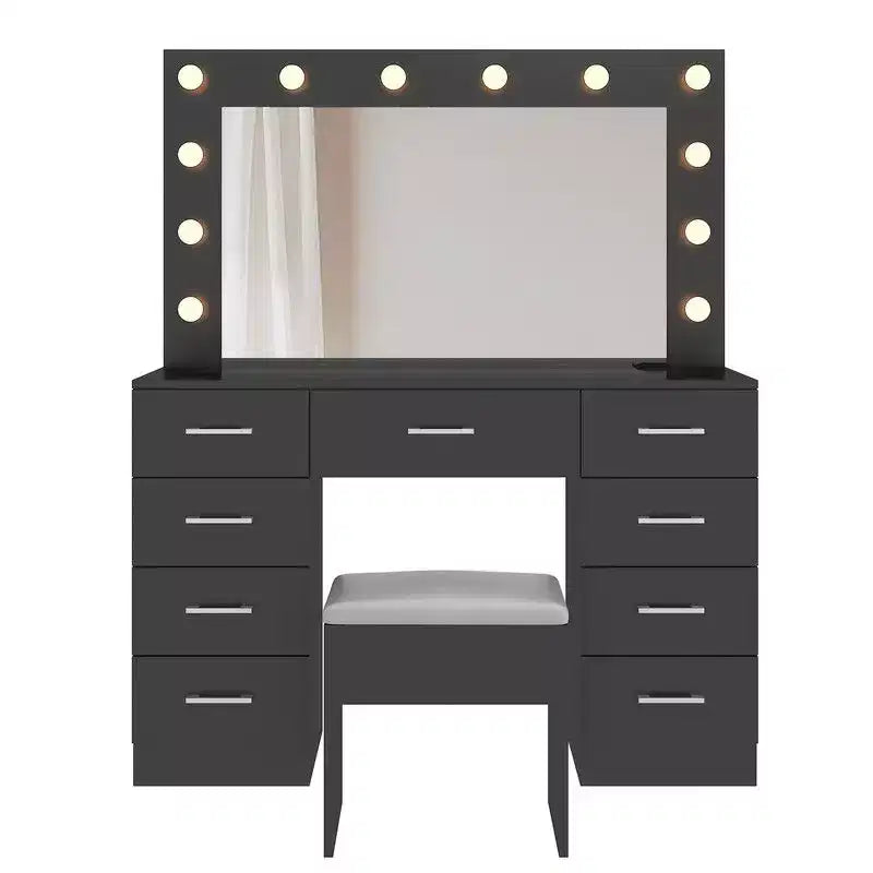 Ensemble de coiffeuse blanche